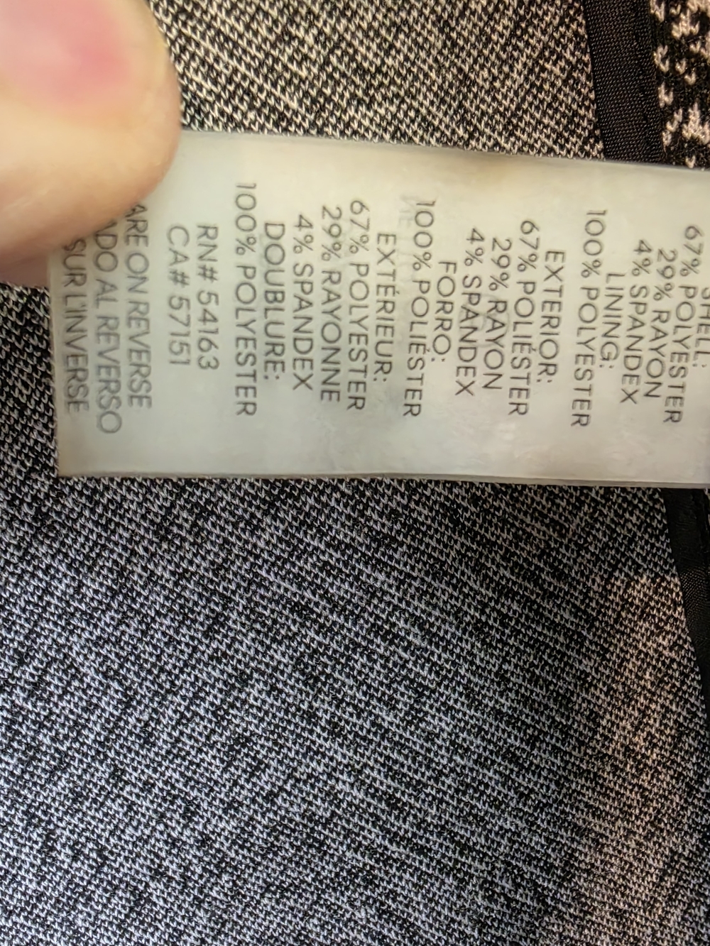 Calvin Klein Women’s Size 12 Black White Open Front Jacket Blazer Gold Zippers. - Picture 4 of 5